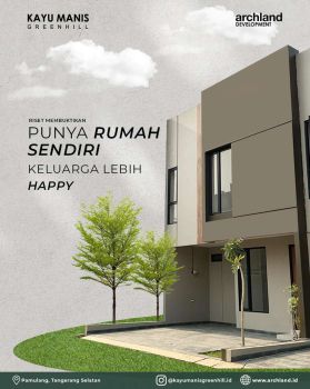 Rumah baru 2 lantai siap huni di Tangerang Selatan Cash/KPR Syariah
