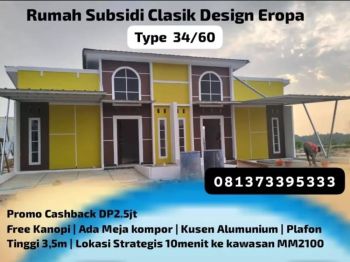 The Arthera Hill Cikarang Rumah Subsidi Terdekat ke Kawasan MM2100