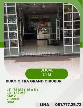Dijual Ruko Citra Grand, Bekasi. Jawa Barat