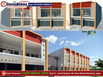 Ruko 2 Lt di Cluster Nirwana Jepara Utk Minimarket Plus Foodcourt Daerah Wisata