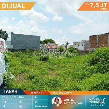 Dijual Tanah 0 jl. Ki Ageng Gribig, SHM, 2.322M2, Siap Bangun, Strategis