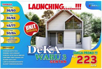 Rumah jati gawok 223jt Kartasura dekat gentan solo