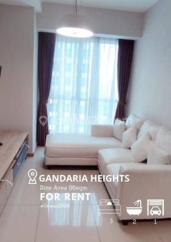 Apartemen Gandaria Height 3 BR Strategis Area Jakarta Selatan
