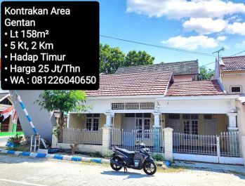 Kontrakan Area Gentan, Dekat Luwes Gentan, Laweyan, Solo Baru
