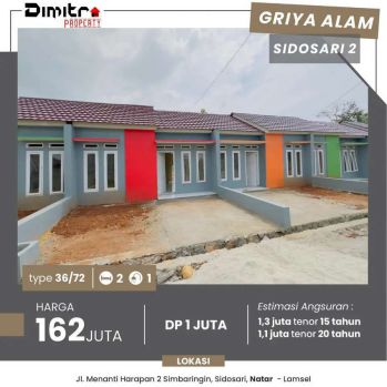 Rumah siap huni subsidi dekat raja basa
