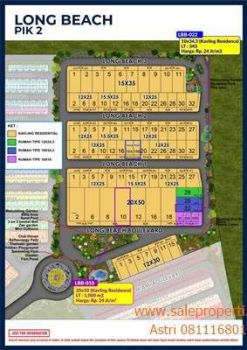 Kavling Residence Pik2 Long Beach Privat Cluster Eksklusif Murah