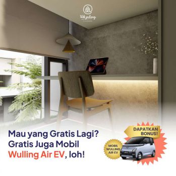 Rumah 2 Lantai di Pinggir Jalan Bonus mobil listrik Wuling Air Ev
