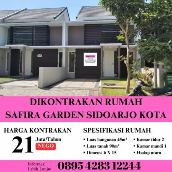 Kontrak sewa rumah paling murah safira garden sidoarjo kota