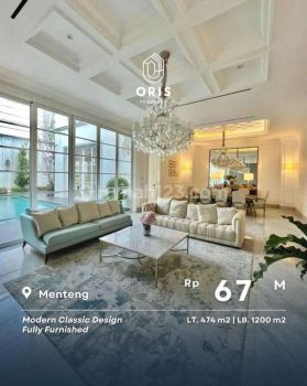 Turun Harga Dijual Rumah Mewah Furnished di Menteng Jakarta Pusat