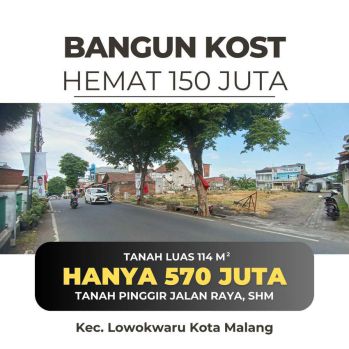 Tanah Tasikmadu SHM Murah