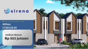 Cluster sirena RUMAH MURAH 2 lantai Grand batavia