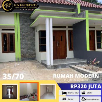 rumah murah 2 kamar di lokasi strategis dan asri di citayam