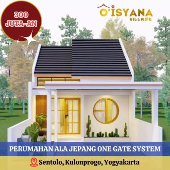 Rumah Jogja Murah Ala Jepang Area Exit Tol Sentolo 300 Jutaan