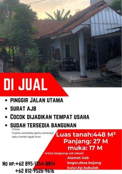 JUAL TANAH + BANGUNAN