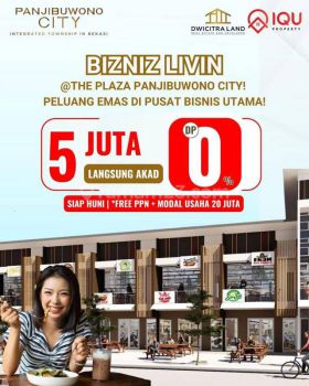 Ruko The Plaza Panjibuwono City Siap Huni Tanpa D P