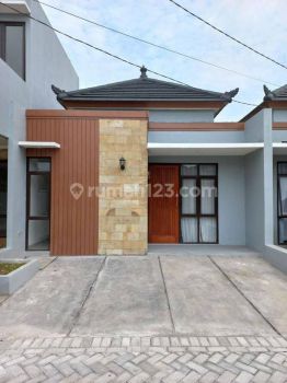 Rumah cantik konsep bali modern akses jalan besar