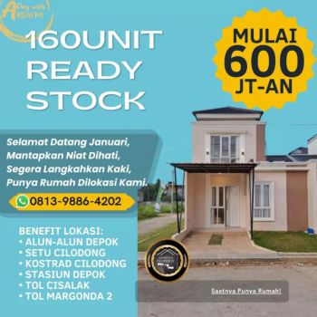 Raih Kesempatan Kredit Rumah TANPA DP &amp; FREE BIAYA² di Depok