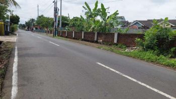 Tanah kavling pinggir jalan, depan perumahan ledug
