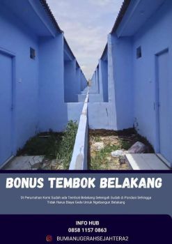 RUMAH TERLARIS TANGERANG 1 JT/BLN SIAP HUNI 100% PASTI ACC