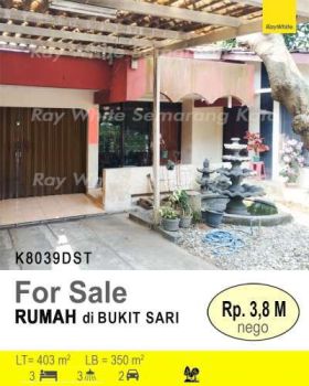 DIJUAL RUMAH DI BUKIT SARI K8039