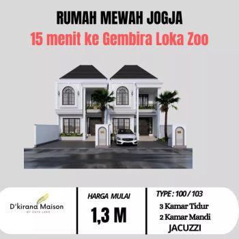 Rumah Super Mewah  sleman Jogja 15 menit Mall Amplas One Gate Sistem