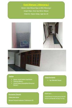 Kost kos kontrakan sewa kamar di lingkungan 3 menceng tegal alur dadap