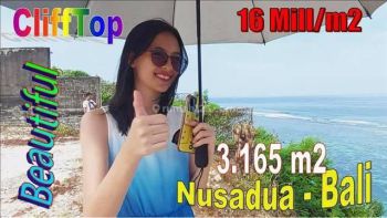 Tanah Tebing 3,165 M2 Ideal Untuk Kompleks Villa Area Nusadua