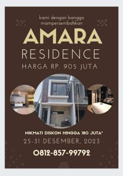 Rumah SHM Amara Residence Sawangan
