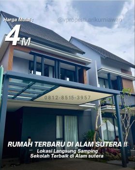 Rumah 7x15 di NYKKA alam sutera @cluster narada only 5 tersisa eclusif