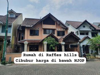 Dijual cepat rumah dibawah NJOP di Raffles hill cibubur