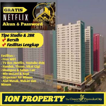 TRANSIT 2KAMAR SEWA APARTEMEN GRAND PRAMUKA SQUARE GREEN PRAMUKA CITY