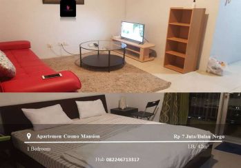 Disewakan Apartement Cosmo Mansion Middle Floor 1BR Full Furnished