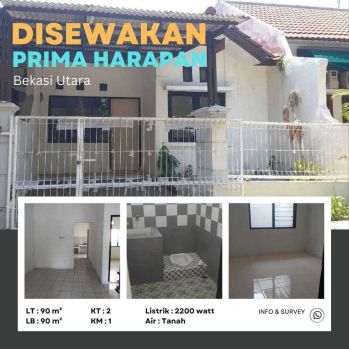 Disewakan Rumah Siap Huni Prima Harapan Regency Bekasi