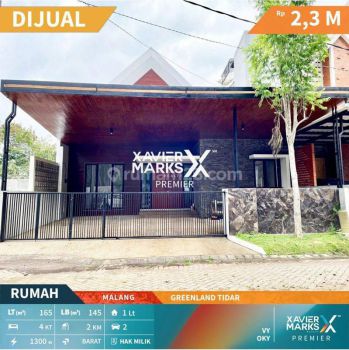 Dijual Murah Rumah Gress di Perumahan Greenland, Tidar Malang