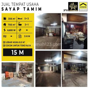 Dijual Cepat Ruang Usaha Sayap Jalan Tamim Cocok Untuk Toko Kain Luas 356 M2 700