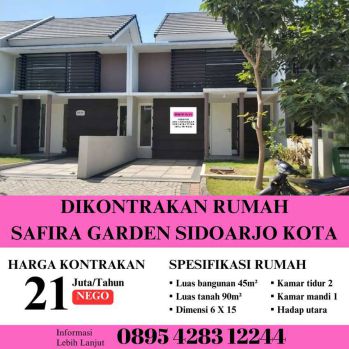 Kontrak sewa rumah paling murah safira garden sidoarjo kota