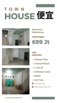 jual rumah di sekip pangkal garansi bebas banjir