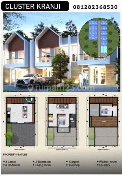 Rumah baru 2 lantai dekat jalan raya di bintara bekasi