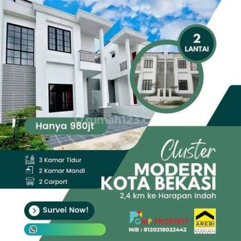 Rumah Murah Cluster Modern Perbatasan Jakarta Bekasi Strategis Pasti