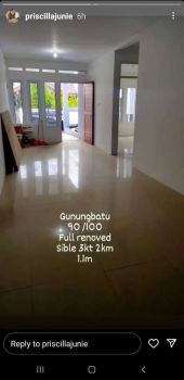 Jual Rumah BARU RENOV Siap Huni di sayap Gunung Batu Bandung