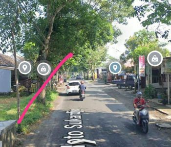 Tanah untuk usaha utara mesjid suciati gitogati