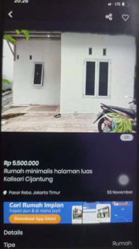 Dikontrakkan Rumah Minimalis Kalisari Cijantung Pasar Rebo