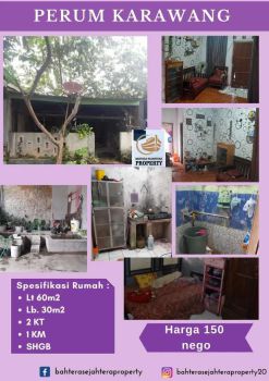 Rumah bahan di perum karawang