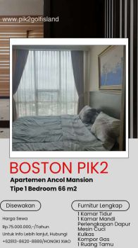 Sewa Apartemen Ancol Mansion Type 1 Bedroom 66 m2 Furnished