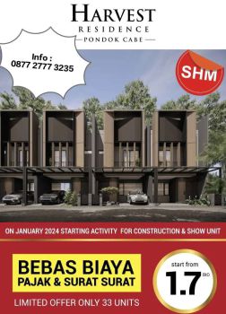 Harvest Bintaro Residence Selangkah Akses Tol & Mall Bintaro Exchange