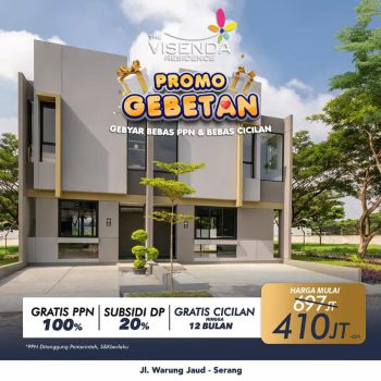 Dijual Rumah 2 Lantai di Lokasi Premium Serang Gratis Cicilan 1 tahun