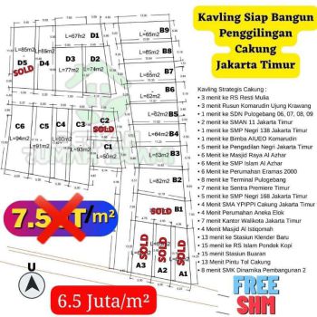 tanah jakarta timur murah strategis dekat tol