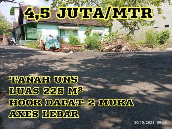 Tanah di jual dekat kampus UNS SURAKARTA