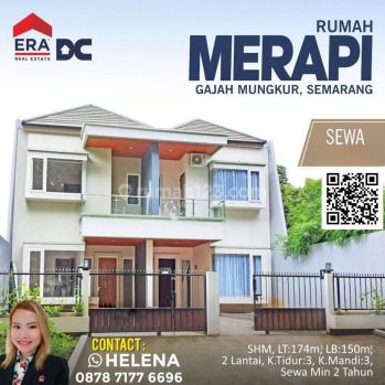 rumah bagus tengah kota siap huni di merapi gajah mungkur semarang