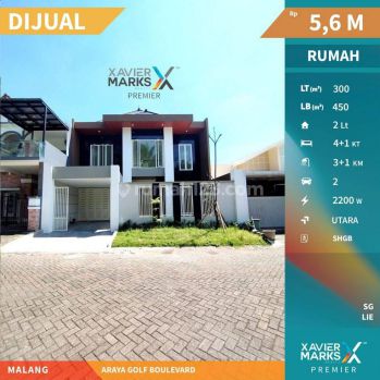 Dijual Gress Rumah Minimalis Modern di Araya Golf Boulevard B304